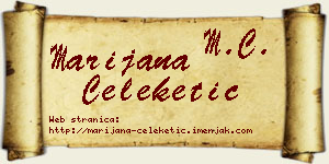 Marijana Čeleketić vizit kartica